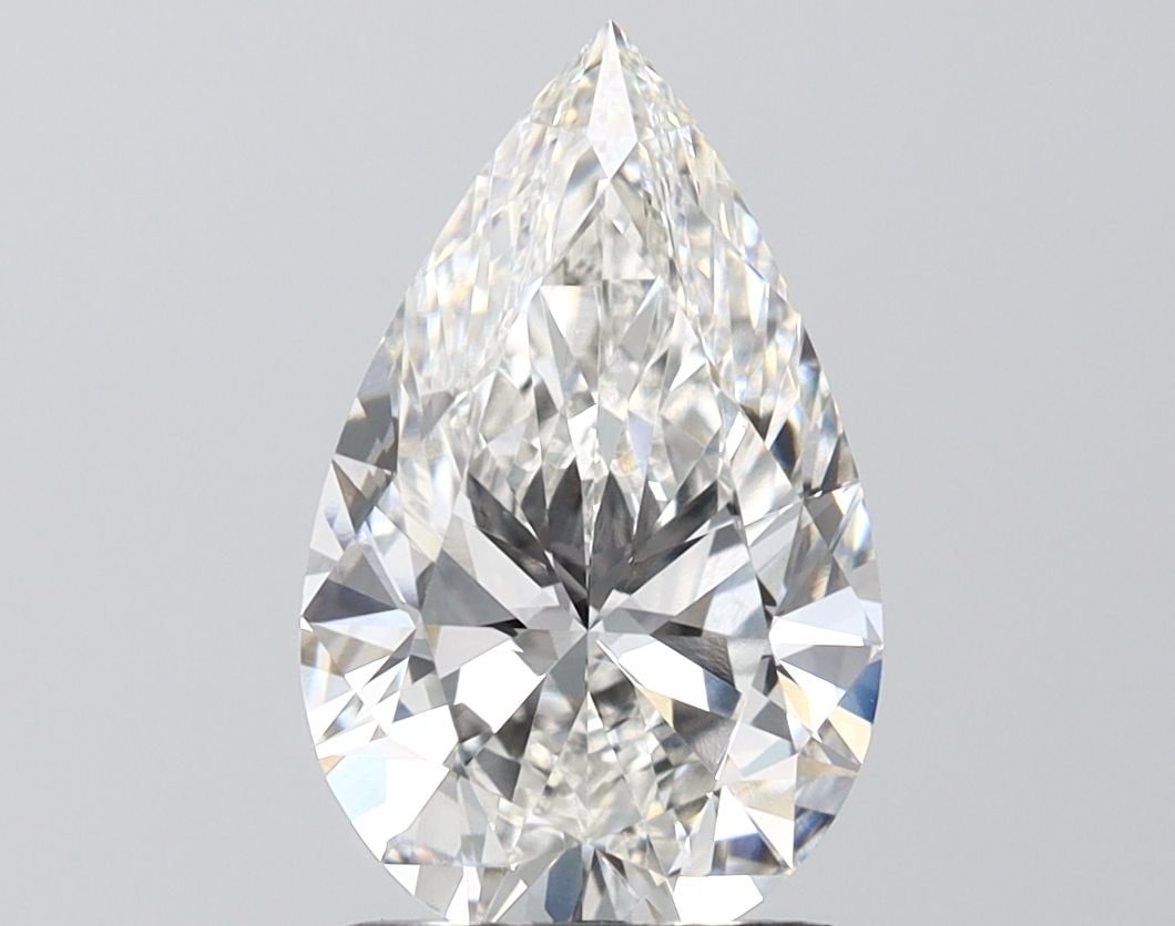 Loose Diamond - PEAR 2.5ct F VVS1: Loose Diamond - PEAR 2.5ct F VVS1 Source: This is a real non-mined Diamond that has been grown in a lab Shape: PEAR Carats: 2.5 Color: F Clarity: VVS1 Certification: IGI Video: