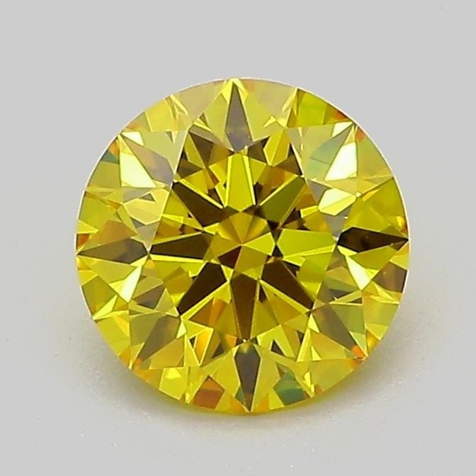 Ideal Loose Diamond - ROUND 1.13ct Fancy Vivid Yellow VVS2: Ideal Loose Diamond - ROUND 1.13ct Fancy Vivid Yellow VVS2 Source: This is a real non-mined Diamond that has been grown in a lab Shape: ROUND Carats: 1.13 Color: Fancy Vivid Yellow Certification: IGI 
