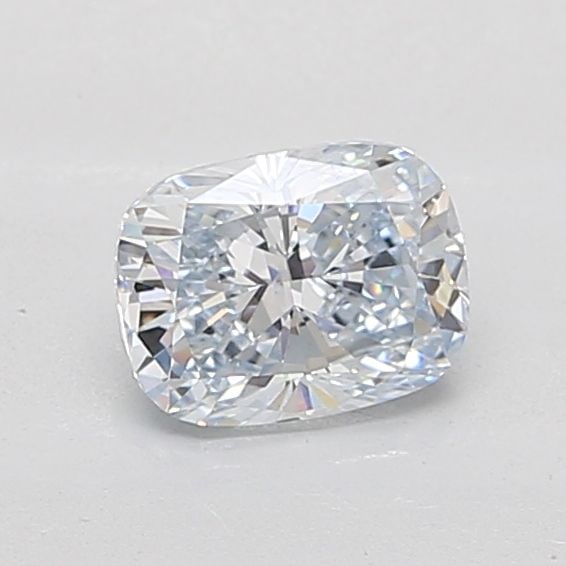 Loose Diamond - CUSHION MODIFIED 1.01ct Fancy Light Blue VS1: Loose Diamond - CUSHION MODIFIED 1.01ct Fancy Light Blue VS1 Source: This is a real non-mined Diamond that has been grown in a lab Shape: CUSHION MODIFIED Carats: 1.01 Color: Fancy Light Blue Certific