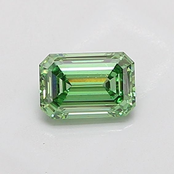 Loose Diamond - EMERALD 1.02ct Fancy Vivid Green VS1: Loose Diamond - EMERALD 1.02ct Fancy Vivid Green VS1 Source: This is a real non-mined Diamond that has been grown in a lab Shape: EMERALD Carats: 1.02 Color: Fancy Vivid Green Certification: IGI Video