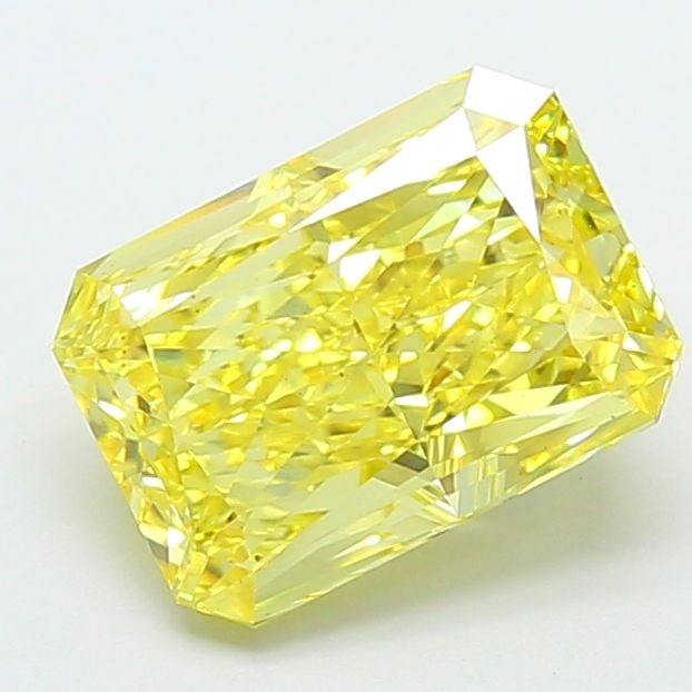 Loose Diamond - RADIANT 3.23ct Fancy Vivid Yellow VS1: Loose Diamond - RADIANT 3.23ct Fancy Vivid Yellow VS1 Source: This is a real non-mined Diamond that has been grown in a lab Shape: RADIANT Carats: 3.23 Color: Fancy Vivid Yellow Certification: IGI Vid
