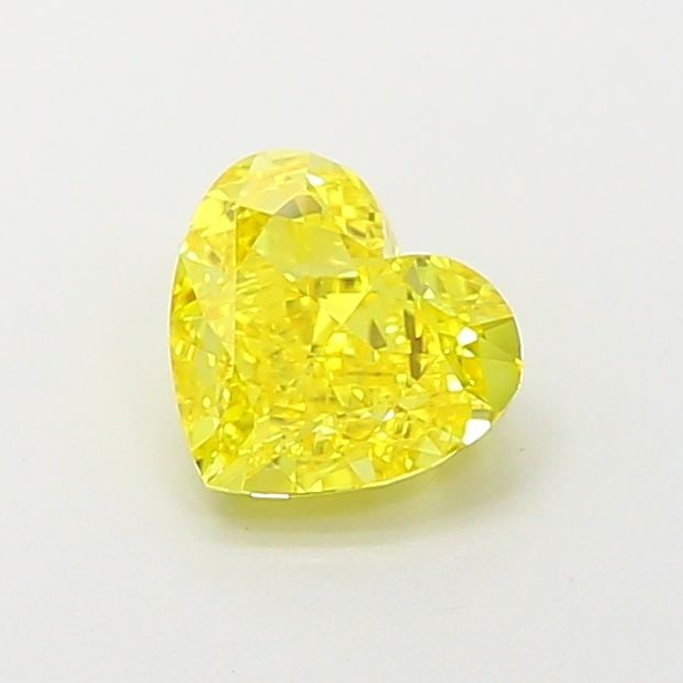 Loose Diamond - HEART 1.07ct Fancy Vivid Yellow VVS1: Loose Diamond - HEART 1.07ct Fancy Vivid Yellow VVS1 Source: This is a real non-mined Diamond that has been grown in a lab Shape: HEART Carats: 1.07 Color: Fancy Vivid Yellow Certification: IGI Video:
