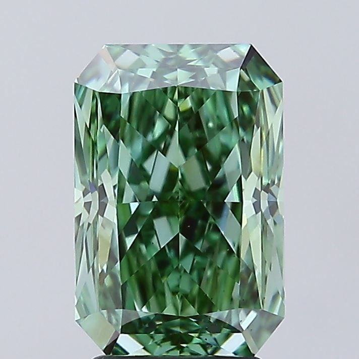 Loose Diamond - RADIANT 3.46ct Fancy Vivid Green VS1: Loose Diamond - RADIANT 3.46ct Fancy Vivid Green VS1 Source: This is a real non-mined Diamond that has been grown in a lab Shape: RADIANT Carats: 3.46 Color: Fancy Vivid Green Certification: IGI Video