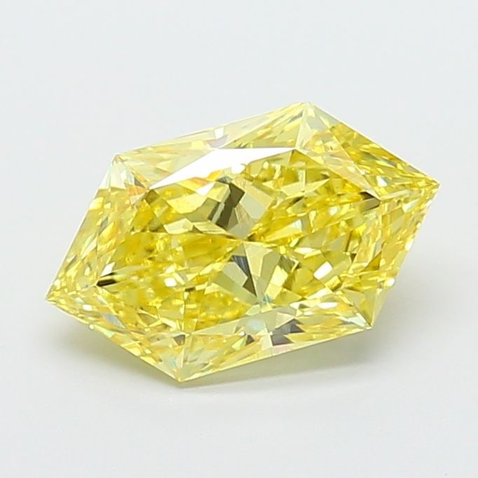 Loose Diamond - HEXAGONAL 2.53ct Fancy Vivid Yellow VS1: Loose Diamond - HEXAGONAL 2.53ct Fancy Vivid Yellow VS1 Source: This is a real non-mined Diamond that has been grown in a lab Shape: HEXAGONAL Carats: 2.53 Color: Fancy Vivid Yellow Certification: IGI