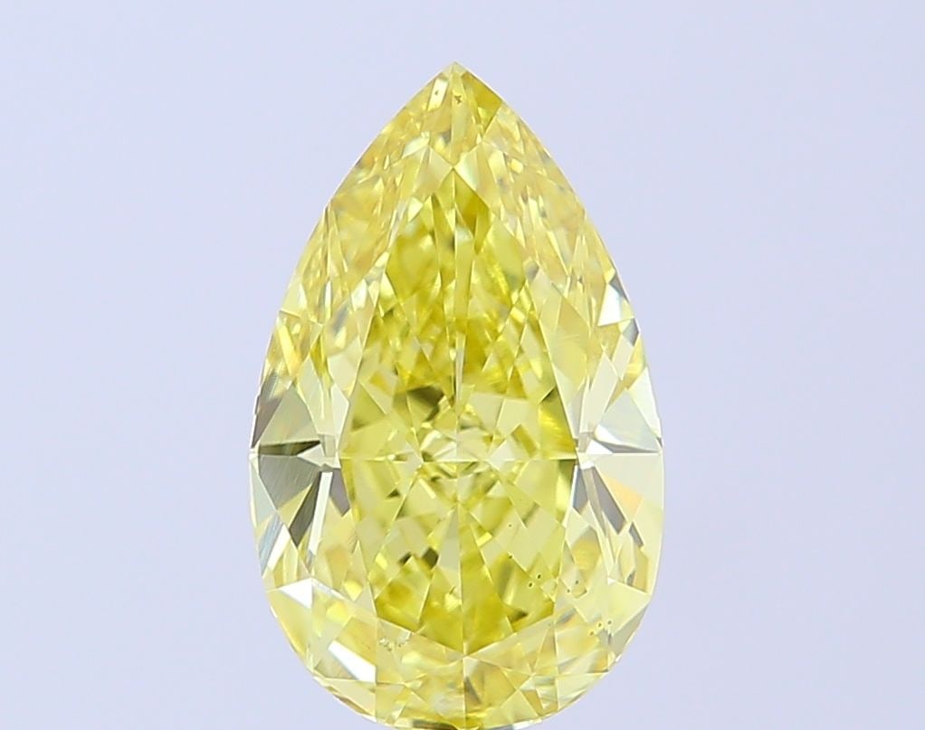 Loose Diamond - PEAR 4.01ct Fancy Intense Yellow VS2: Loose Diamond - PEAR 4.01ct Fancy Intense Yellow VS2 Source: This is a real non-mined Diamond that has been grown in a lab Shape: PEAR Carats: 4.01 Color: Fancy Intense Yellow Certification: IGI Video