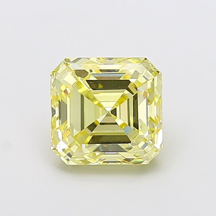Loose Diamond - ASSCHER 3.0ct Fancy Yellow VS1: Loose Diamond - ASSCHER 3.0ct Fancy Yellow VS1 Source: This is a real non-mined Diamond that has been grown in a lab Shape: ASSCHER Carats: 3.0 Color: Fancy Yellow Certification: IGI Video: