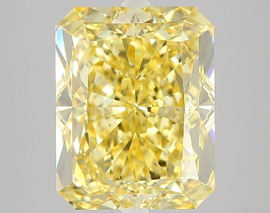 Loose Diamond - RADIANT 5.01ct Fancy Intense Yellow VS1: Loose Diamond - RADIANT 5.01ct Fancy Intense Yellow VS1 Source: This is a real non-mined Diamond that has been grown in a lab Shape: RADIANT Carats: 5.01 Color: Fancy Intense Yellow Certification: IGI