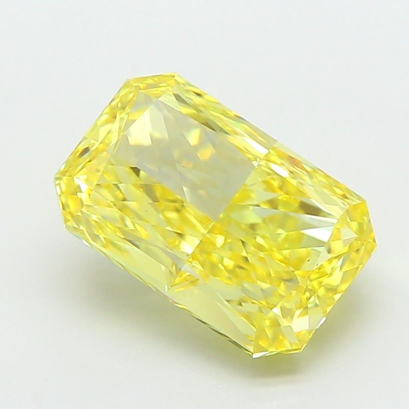 Loose Diamond - RADIANT 3.51ct Fancy Vivid Yellow VS1: Loose Diamond - RADIANT 3.51ct Fancy Vivid Yellow VS1 Source: This is a real non-mined Diamond that has been grown in a lab Shape: RADIANT Carats: 3.51 Color: Fancy Vivid Yellow Certification: IGI Vid