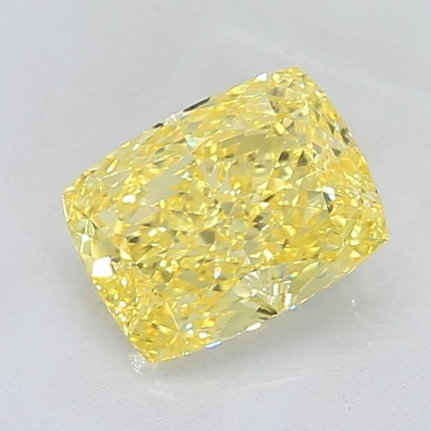 Loose Diamond - CUSHION MODIFIED 2.14ct Fancy Vivid Yellow VS1: Loose Diamond - CUSHION MODIFIED 2.14ct Fancy Vivid Yellow VS1 Source: This is a real non-mined Diamond that has been grown in a lab Shape: CUSHION MODIFIED Carats: 2.14 Color: Fancy Vivid Yellow Cert