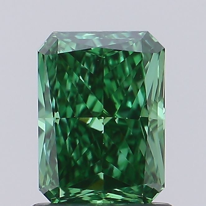 Loose Diamond - RADIANT 1.17ct Fancy Vivid Green VS1: Loose Diamond - RADIANT 1.17ct Fancy Vivid Green VS1 Source: This is a real non-mined Diamond that has been grown in a lab Shape: RADIANT Carats: 1.17 Color: Fancy Vivid Green Certification: IGI Video
