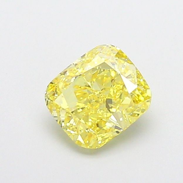 Loose Diamond - CUSHION MODIFIED 1.17ct Fancy Vivid Yellow VS1: Loose Diamond - CUSHION MODIFIED 1.17ct Fancy Vivid Yellow VS1 Source: This is a real non-mined Diamond that has been grown in a lab Shape: CUSHION MODIFIED Carats: 1.17 Color: Fancy Vivid Yellow Cert