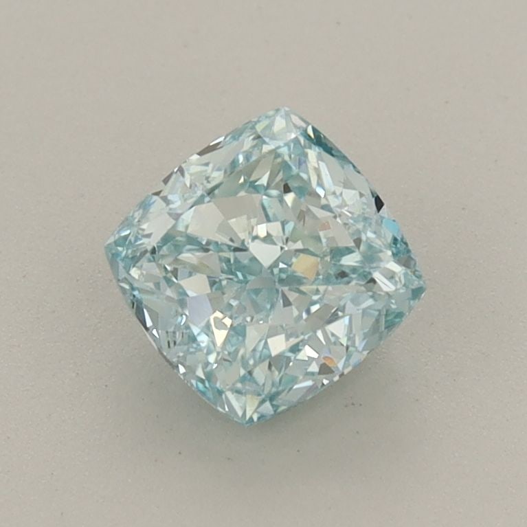 Loose Diamond - CUSHION MODIFIED 1.02ct Fancy Vivid Blue Green VS2: Loose Diamond - CUSHION MODIFIED 1.02ct Fancy Vivid Blue Green VS2 Source: This is a real non-mined Diamond that has been grown in a lab Shape: CUSHION MODIFIED Carats: 1.02 Color: Fancy Vivid Blue Gr