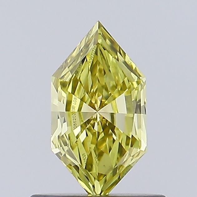 Loose Diamond - HEXAGONAL 0.47ct Fancy Intense Yellow VS1: Loose Diamond - HEXAGONAL 0.47ct Fancy Intense Yellow VS1 Source: This is a real non-mined Diamond that has been grown in a lab Shape: HEXAGONAL Carats: 0.47 Color: Fancy Intense Yellow Certification: