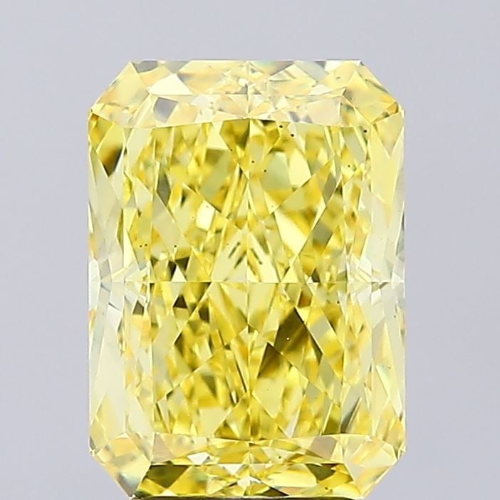 Loose Diamond - RADIANT 4.98ct Fancy Vivid Yellow VS1: Loose Diamond - RADIANT 4.98ct Fancy Vivid Yellow VS1 Source: This is a real non-mined Diamond that has been grown in a lab Shape: RADIANT Carats: 4.98 Color: Fancy Vivid Yellow Certification: IGI Vid