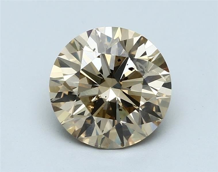 Loose Diamond - ROUND 3.13ct Fancy Light Brown Yellow SI2: Loose Diamond - ROUND 3.13ct Fancy Light Brown Yellow SI2 Source: Natural Shape: ROUND Carats: 3.13 Color: Fancy Light Brown Yellow Certification: GIA Video: