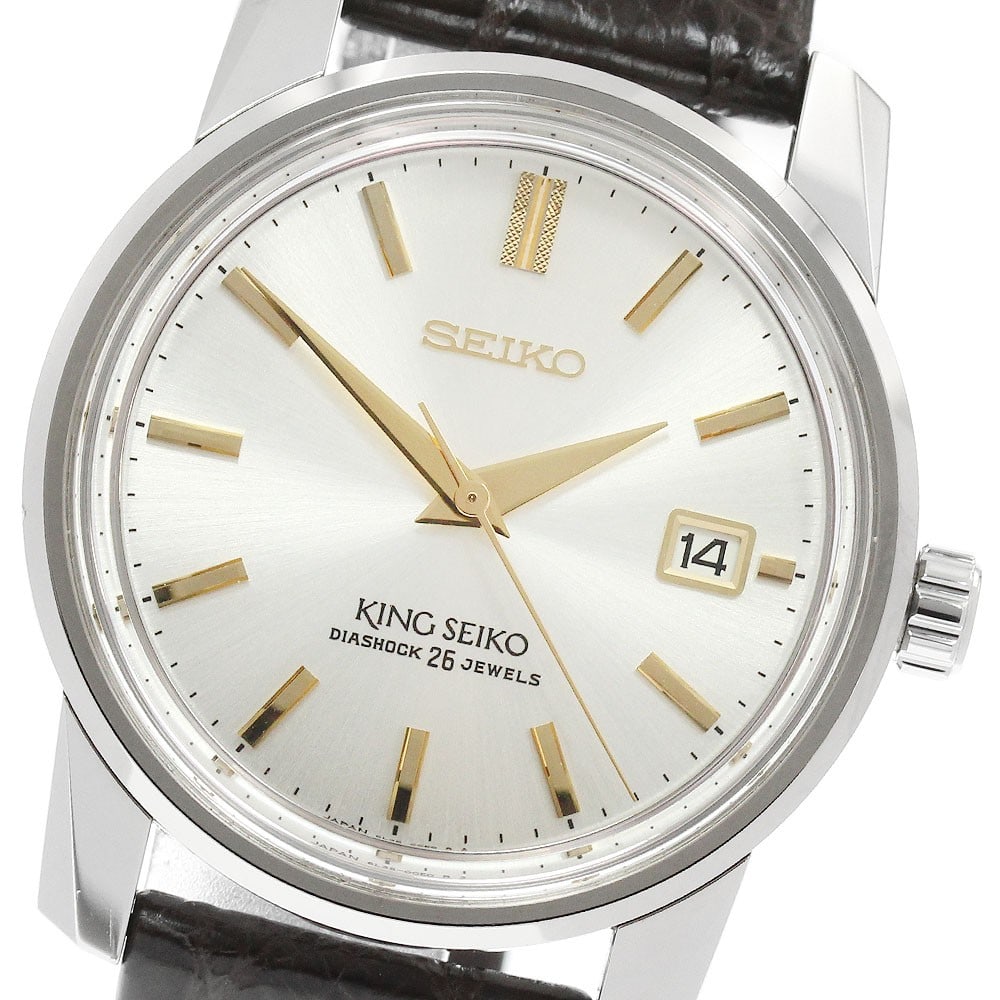 SEIKO King Seiko KS Reissue Design SDKA003 Limited Edition Men's Watch: SEIKO King Seiko KS Reissue Design SDKA003 Limited Edition Men's Watch Seiko King Seiko KS Reissue Design men's wristwatch with automatic movement and date display. This limited edition model features