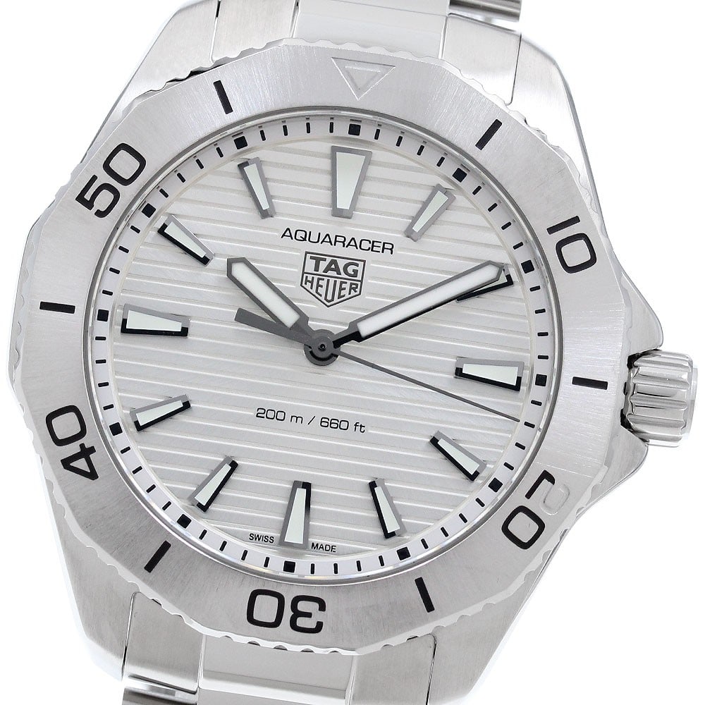 TAG HEUER Aquaracer Professional 200 Quartz Mens Wristwatch WBP1111.BA0627: TAG HEUER Aquaracer Professional 200 Quartz Mens Wristwatch WBP1111.BA0627 TAG HEUER Aquaracer Professional 200 men's wristwatch with a quartz movement and silver dial. This Swiss-made watch includes 