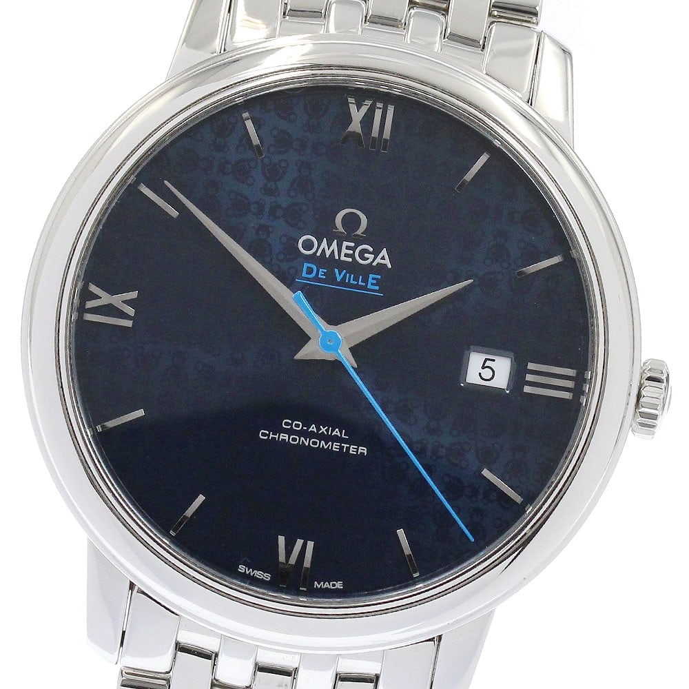 OMEGA De Ville Prestige Orvis Edition men's automatic blue dial watch: OMEGA De Ville Prestige Orvis Edition men's automatic blue dial watch Omega De Ville Prestige Orvis Edition wristwatch with a blue dial and automatic movement. This men's watch features a stainless st