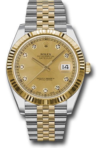 Rolex 126333 Datejust mens watch champagne diamond dial Jubilee card 2016 (1 of 5)