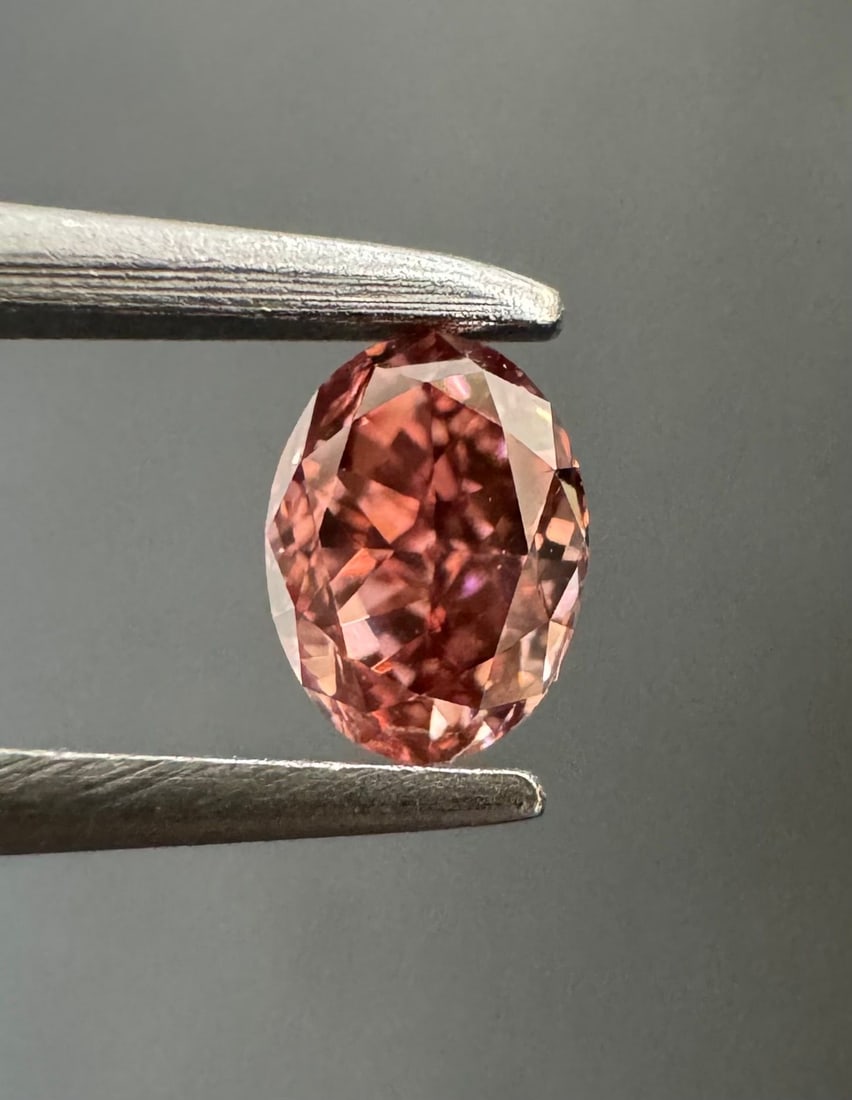 Loose Diamond - OVAL 0.29ct Fancy Deep Orangey Pink VS2 (1 of 1)