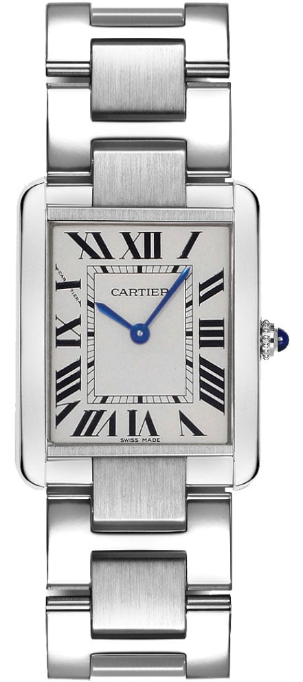 Cartier Tank Solo Ladies Watch W5200013 Silver Roman Dial Steel Bracelet: Cartier Tank Solo Ladies Watch W5200013 Silver Roman Dial Steel Bracelet Cartier Tank Solo ladies watch featuring a silver Roman dial and stainless steel bracelet. This piece is identified by referenc