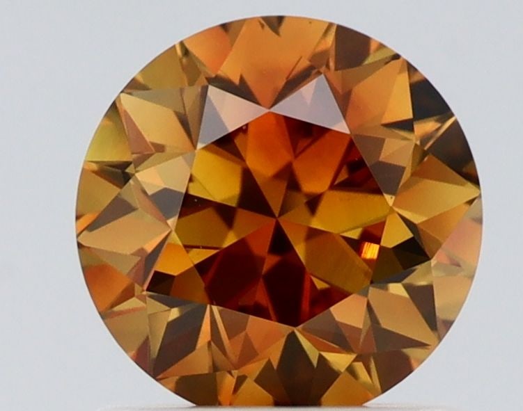 Loose Diamond - ROUND 1.04ct Fancy Deep Brownish Orangey Yellow SI2: Loose Diamond - ROUND 1.04ct Fancy Deep Brownish Orangey Yellow SI2 Source: Natural Shape: ROUND Carats: 1.04 Color: Fancy Deep Brownish Orangey Yellow Certification: GIA Video: