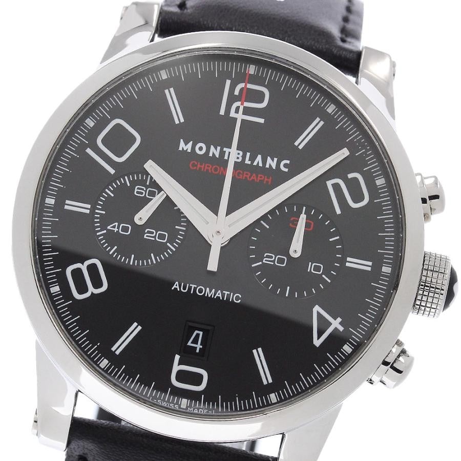 Montblanc TimeWalker 7069 automatic chronograph mens wristwatch date (1 of 6)