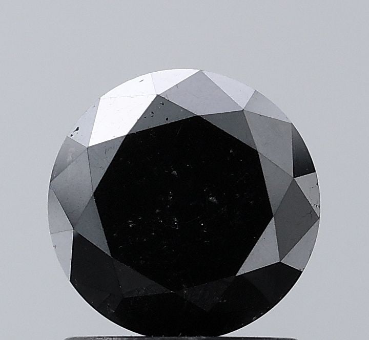 Loose Diamond - ROUND 1.66ct Fancy Black VS2: Loose Diamond - ROUND 1.66ct Fancy Black VS2 Source: Natural Shape: ROUND Carats: 1.66 Color: Fancy Black Certification: NONE Video: