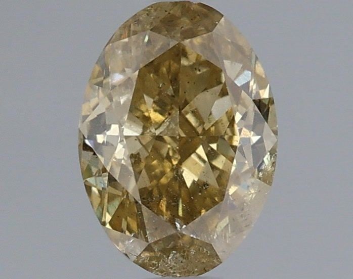 Loose Diamond - OVAL 1.01ct Fancy Brownish Yellow I2: Loose Diamond - OVAL 1.01ct Fancy Brownish Yellow I2 Source: Natural Shape: OVAL Carats: 1.01 Color: Fancy Brownish Yellow Certification: GIA Video: