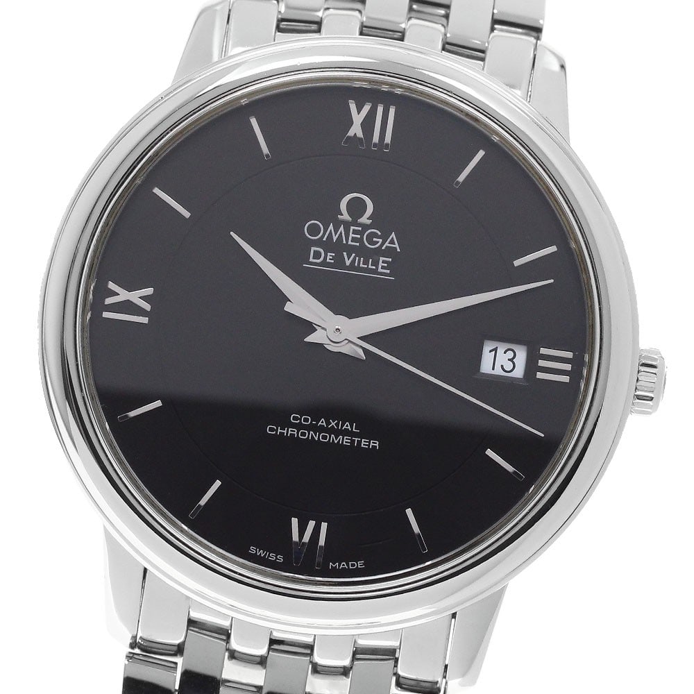 Omega De Ville Prestige 424.10.37.20.01.001 Mens Automatic Date Watch: Omega De Ville Prestige 424.10.37.20.01.001 Mens Automatic Date Watch Omega De Ville Prestige wristwatch with automatic movement and date function. This men's watch features a black dial and a stainle