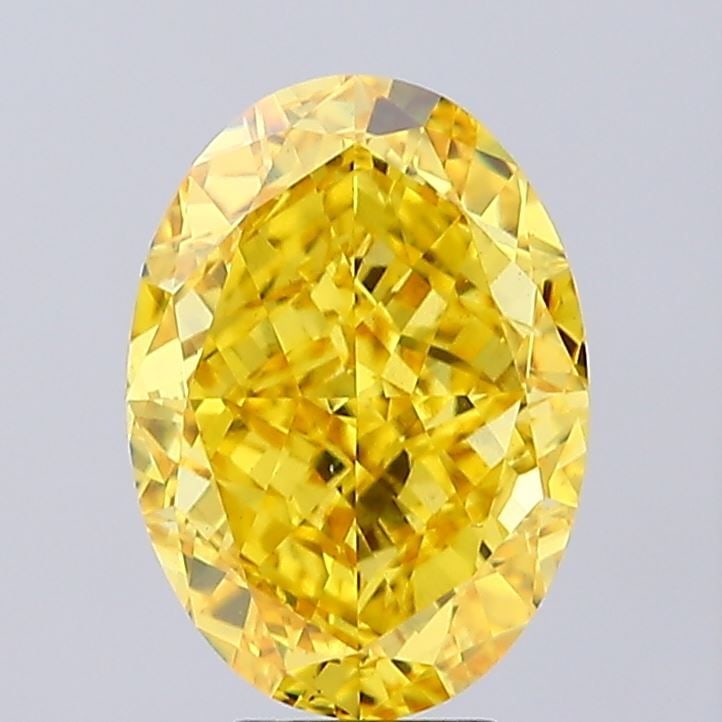 Loose Diamond - OVAL 7.5ct Fancy Vivid Yellow VS1: Loose Diamond - OVAL 7.5ct Fancy Vivid Yellow VS1 Source: This is a real non-mined Diamond that has been grown in a lab Shape: OVAL Carats: 7.5 Color: Fancy Vivid Yellow Certification: IGI Video: