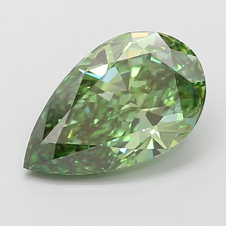 Loose Diamond - PEAR 2.09ct Fancy Vivid Green VS2: Loose Diamond - PEAR 2.09ct Fancy Vivid Green VS2 Source: This is a real non-mined Diamond that has been grown in a lab Shape: PEAR Carats: 2.09 Color: Fancy Vivid Green Certification: NONE Video: