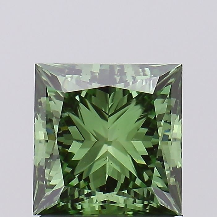 Loose Diamond - PRINCESS 1.53ct Fancy Vivid Green VS1: Loose Diamond - PRINCESS 1.53ct Fancy Vivid Green VS1 Source: This is a real non-mined Diamond that has been grown in a lab Shape: PRINCESS Carats: 1.53 Color: Fancy Vivid Green Certification: IGI Vid