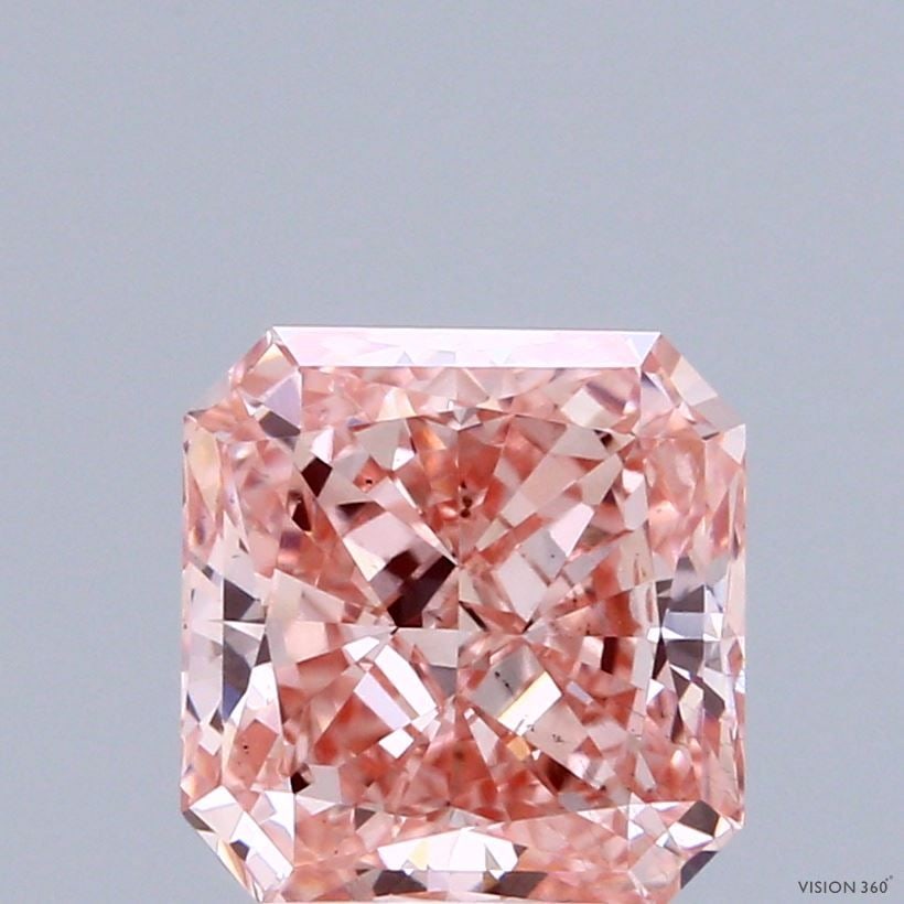 Loose Diamond - SQUARE RADIANT 2.52ct Fancy Vivid Pink VS2: Loose Diamond - SQUARE RADIANT 2.52ct Fancy Vivid Pink VS2 Source: This is a real non-mined Diamond that has been grown in a lab Shape: SQUARE RADIANT Carats: 2.52 Color: Fancy Vivid Pink