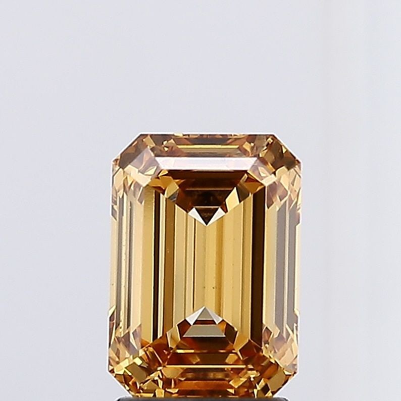 Loose Diamond - EMERALD 3.01ct Champagne VS1: Loose Diamond - EMERALD 3.01ct Champagne VS1 Source: This is a real non-mined Diamond that has been grown in a lab Shape: EMERALD Carats: 3.01 Color: Champagne Certification: NONE Video: Video Link
