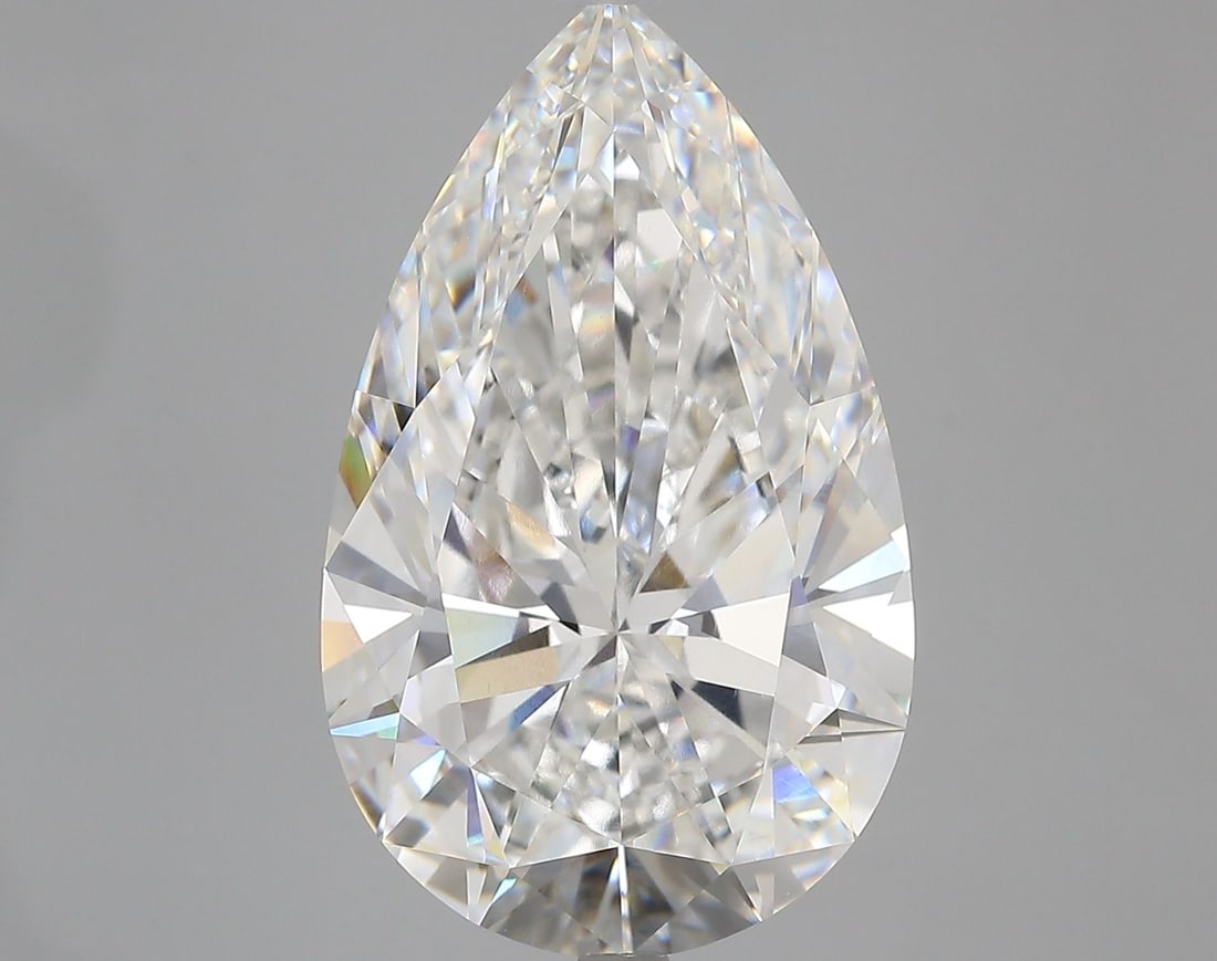 Loose Diamond - PEAR 10.07ct F VVS2: Loose Diamond - PEAR 10.07ct F VVS2 Source: This is a real non-mined Diamond that has been grown in a lab Shape: PEAR Carats: 10.07 Color: F Clarity: VVS2 Certification: IGI Video: