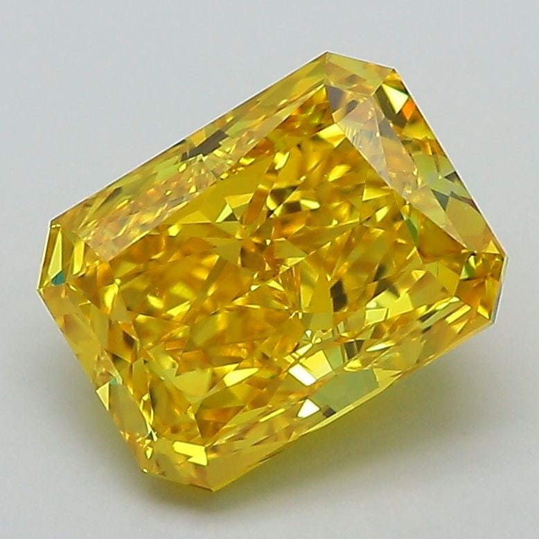 Loose Diamond - RADIANT 2.59ct Fancy Vivid Yellow VS1: Loose Diamond - RADIANT 2.59ct Fancy Vivid Yellow VS1 Source: This is a real non-mined Diamond that has been grown in a lab Shape: RADIANT Carats: 2.59 Color: Fancy Vivid Yellow Certification: IGI Vid