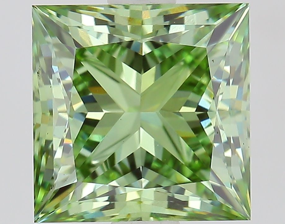 Loose Diamond - PRINCESS 1.82ct Fancy Vivid Green VVS2: Loose Diamond - PRINCESS 1.82ct Fancy Vivid Green VVS2 Source: This is a real non-mined Diamond that has been grown in a lab Shape: PRINCESS Carats: 1.82 Color: Fancy Vivid Green Certification: IGI Vi