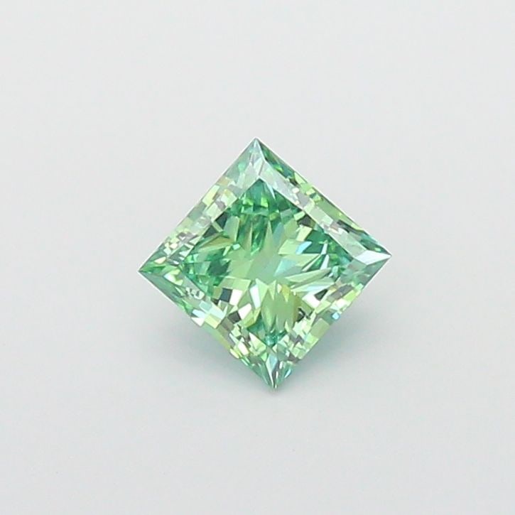 Loose Diamond - PRINCESS 1.0ct Fancy Vivid Green VS2: Loose Diamond - PRINCESS 1.0ct Fancy Vivid Green VS2 Source: This is a real non-mined Diamond that has been grown in a lab Shape: PRINCESS Carats: 1.0 Color: Fancy Vivid Green Certification: IGI Video
