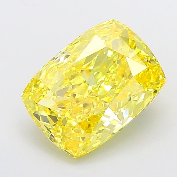 Loose Diamond - CUSHION MODIFIED 5.57ct Fancy Vivid Yellow VS2: Loose Diamond - CUSHION MODIFIED 5.57ct Fancy Vivid Yellow VS2 Source: This is a real non-mined Diamond that has been grown in a lab Shape: CUSHION MODIFIED Carats: 5.57 Color: Fancy Vivid Yellow Cert