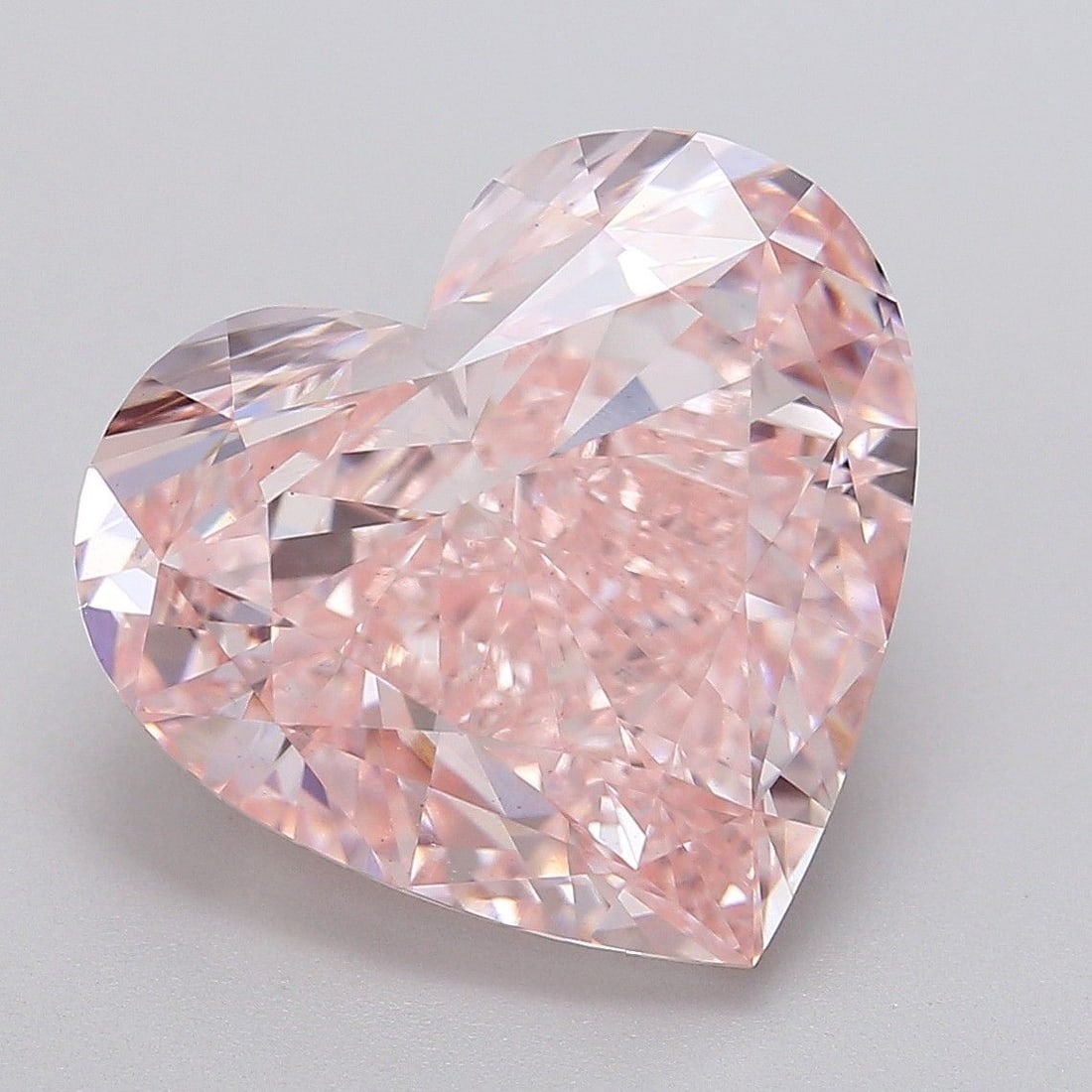 Loose Diamond - HEART 14.42ct Fancy Vivid Pink VS1: Loose Diamond - HEART 14.42ct Fancy Vivid Pink VS1 Source: This is a real non-mined Diamond that has been grown in a lab Shape: HEART Carats: 14.42 Color: Fancy Vivid Pink Certification: IGI The Diamo