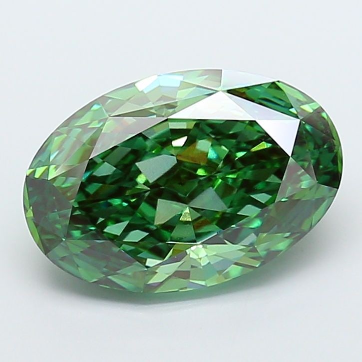 Loose Diamond - OVAL 8.84ct Fancy Vivid Green VS1 (1 of 1)
