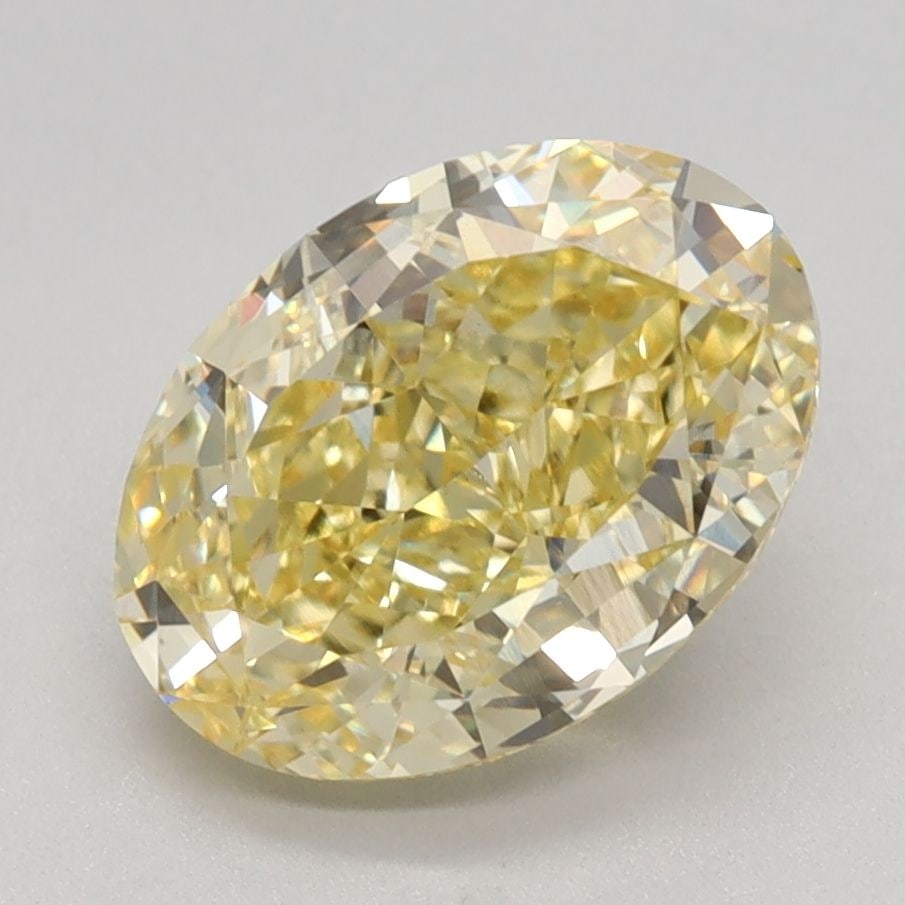 Loose Diamond - OVAL 2.38ct Fancy Intense Yellow VS1: Loose Diamond - OVAL 2.38ct Fancy Intense Yellow VS1 Source: This is a real non-mined Diamond that has been grown in a lab Shape: OVAL Carats: 2.38 Color: Fancy Intense Yellow Certification: IGI Video