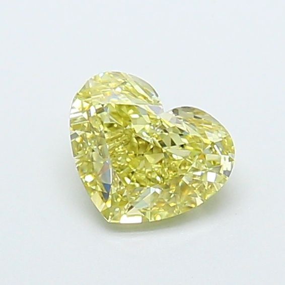 Loose Diamond - HEART 1.03ct Fancy Yellow VVS2: Loose Diamond - HEART 1.03ct Fancy Yellow VVS2 Source: This is a real non-mined Diamond that has been grown in a lab Shape: HEART Carats: 1.03 Color: Fancy Yellow Certification: IGI Video: