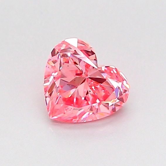 Loose Diamond - HEART 0.46ct Fancy Vivid Pink SI1: Loose Diamond - HEART 0.46ct Fancy Vivid Pink SI1 Source: This is a real non-mined Diamond that has been grown in a lab Shape: HEART Carats: 0.46 Color: Fancy Vivid Pink Certification: IGI Video: