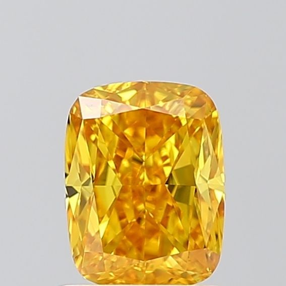 Loose Diamond - CUSHION MODIFIED 1.0ct Fancy Vivid Yellow VS1: Loose Diamond - CUSHION MODIFIED 1.0ct Fancy Vivid Yellow VS1 Source: This is a real non-mined Diamond that has been grown in a lab Shape: CUSHION MODIFIED Carats: 1.0 Color: Fancy Vivid Yellow Certif