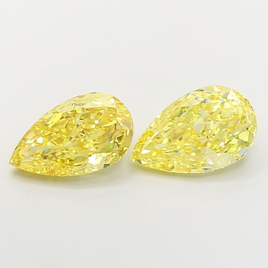Loose Diamond - PEAR 3.03ct Fancy Vivid Yellow VS2: Loose Diamond - PEAR 3.03ct Fancy Vivid Yellow VS2 Source: This is a real non-mined Diamond that has been grown in a lab Shape: PEAR Carats: 3.03 Color: Fancy Vivid Yellow Certification: IGI Video:
