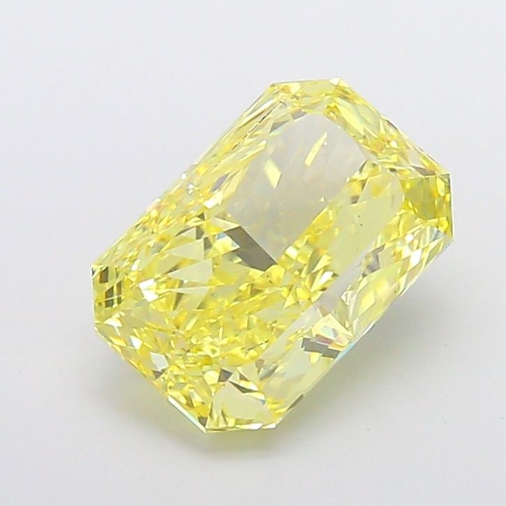 Loose Diamond - RADIANT 4.57ct Fancy Vivid Yellow VS1: Loose Diamond - RADIANT 4.57ct Fancy Vivid Yellow VS1 Source: This is a real non-mined Diamond that has been grown in a lab Shape: RADIANT Carats: 4.57 Color: Fancy Vivid Yellow Certification: IGI Vid