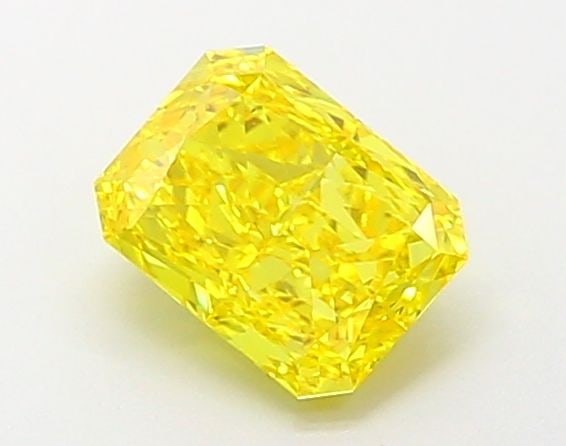 Loose Diamond - RADIANT 1.42ct Fancy Vivid Yellow VS2: Loose Diamond - RADIANT 1.42ct Fancy Vivid Yellow VS2 Source: This is a real non-mined Diamond that has been grown in a lab Shape: RADIANT Carats: 1.42 Color: Fancy Vivid Yellow Certification: IGI Vid
