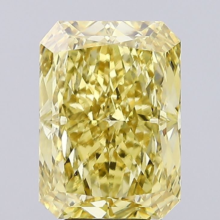 Loose Diamond - RADIANT 6.16ct Fancy Intense Yellow VS2: Loose Diamond - RADIANT 6.16ct Fancy Intense Yellow VS2 Source: This is a real non-mined Diamond that has been grown in a lab Shape: RADIANT Carats: 6.16 Color: Fancy Intense Yellow Certification: IGI